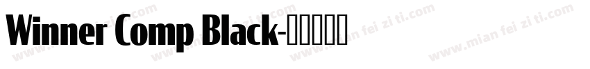 Winner Comp Black字体转换
